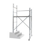 Echafaudage pour escalier intrieur et extrieur 0, 9m / 2, 9m en aluminium hailo hobby 3