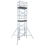 �chafaudage professionnel expert pro taille xl 5, 4m / 7, 4m en aluminium hailo