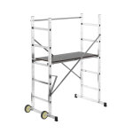 Echafaudage roulant pour escalier 0, 9m / 2, 9m en aluminium hailo hobbystep h3