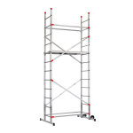 Echafaudage roulant pour escalier avec montage rapide 2, 4m / 4, 4m en aluminium hailo fast & lock 5 Echafaudage roulant pour escalier avec montage rapide 2, 4m / 4, 4m en aluminium hailo fast & lock 5