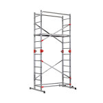 Echafaudage 4 en 1 multifonction 2, 3m / 4, 3m en aluminium hailo fast & lock combi 5