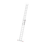 Echelle coulissante  main 2 plans 2x12 chelons 6m / 6, 75m en aluminium hailo profistep duo