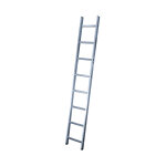 Echelle simple 8 �chelons 2, 3m / 3, 2m en aluminium hailo hobby