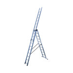 Echelle transformable 3 plans 3x11 chelons 7m / 7, 8m en aluminium hailo hobbystep