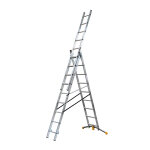 Echelle transformable 3 plans 3x9 échelons 5, 5m / 6, 3m en aluminium hailo hobbylot Echelle transformable 3 plans 3x9 échelons 5, 5m / 6, 3m en aluminium hailo hobbylot