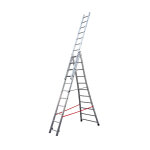 Echelle transformable base �vas�e 3 plans 3x11 �chelons 6, 5m / 7, 3m en alu hailo premium
