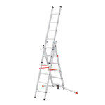 Echelle transformable pro 3 plans 3x6 échelons 3, 8m / 4, 7m en aluminium hailo profilot Echelle transformable pro 3 plans 3x6 échelons 3, 8m / 4, 7m en aluminium hailo profilot