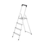Escabeau domestique pliable en aluminium 4 marches ultra l�ger hailo l40