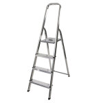Escabeau mnager pliable en aluminium 4 marches lger selekta