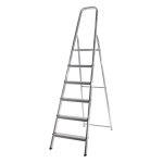 Escabeau mnager pliable en aluminium 6 marches lger selekta