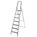 Escabeau ménager pliable en aluminium 7 marches léger selekta Escabeau ménager pliable en aluminium 7 marches léger selekta
