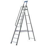 Escabeau professionnel en aluminium 10 marches profonte xl 50 / 110