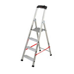 Escabeau professionnel pliable en aluminium 4 marches larges hailo alu pro Escabeau professionnel pliable en aluminium 4 marches larges hailo alu pro