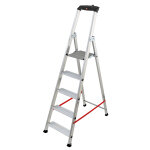 Escabeau professionnel pliable en aluminium 5 marches larges hailo alu pro