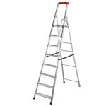 Escabeau professionnel pliable en aluminium 8 marches gompro xxl