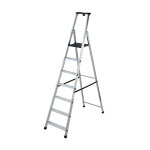 Escabeau professionnel scuris 7 marches hailo alu plateforme pehd