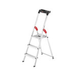 Escabeau scuris pliable en aluminium 3 marches ultra lger hailo l60