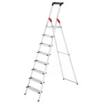 Escabeau scuris pliable en aluminium 8 marches extra larges hailo profistep xxl