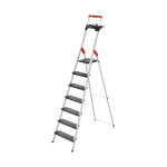 Escabeau de scurit pliable en aluminium 7 marches larges hailo l100