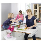 Plateau rabattable hailo rapid coloris - gris
