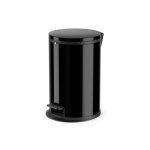 Poubelle de cuisine design  pdale 12l hailo pure m coloris - noir