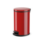 Poubelle de cuisine design  pdale 12l hailo pure m coloris - rouge