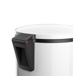 Poubelle de cuisine design  pdale 40l hailo pure xl coloris - blanc