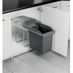 Poubelle de cuisine encastrable 24l hailo single box