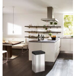 Poubelle de cuisine grand volume 35l hailo big - box swing l coloris - noir