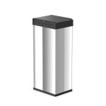 Poubelle de cuisine grand volume 52l hailo big - box swing xl coloris - inox