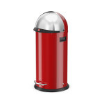 Poubelle de cuisine grand volume  pdale 36l hailo kickvisier xl coloris - rouge