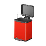 Poubelle de cuisine � p�dale 20l hailo �ko uno plus m coloris - rouge