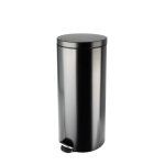 Poubelle de cuisine  pdale 30l selekta coloris - noir