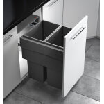 Poubelle de cuisine tri s�lectif 2 bacs encastrable 70l (35 + 35) hailo as euro cargo 450 nt480