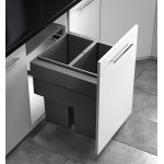Poubelle de cuisine tri s�lectif 2 bacs encastrable 70l (35 + 35) hailo as euro cargo 500 nt480