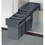 Poubelle de cuisine tri s�lectif 3 bacs encastrable sous �vier 30l (10 + 10 + 10) hailo as terzett