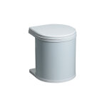 Poubelle encastrable sous vier 12l hailo as mono coloris - blanc