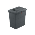 Poubelle mobile aimant�e 7 litres hailo flexbox s