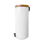 Poubelle � p�dale 30l hailo acacia coloris - blanc