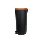 Poubelle � p�dale 30l hailo acacia coloris - noir