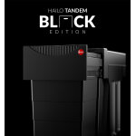 Poubelle tri s�lectif 2 bacs encastrable 30l (15 + 15) hailo tandem black edition