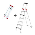 Rails jardin + escabeau 6 marches extra larges profistep xxl