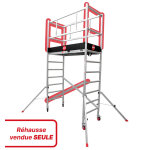 R�hausse module 2 de l'�chafaudage professionnel en aluminium hailo expert pro