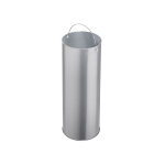 Seau en acier 24l pour poubelle hailo trento top