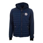 Blouson bi - matire candrei marine / marine