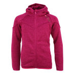 Blouson polaire  capuche fatora fushia