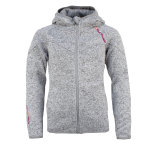 Blouson polaire  capuche fatora gris