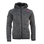Blouson polaire  capuche gatora noir