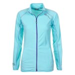Blouson polaire femme afone turquoise