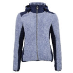 Blouson polaire femme amarant marine